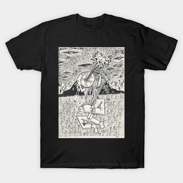 Invasion, or, The Seeding T-Shirt by Backbrain
